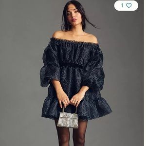 Anthropologie Mare Mare Tiered
Strapless Mini Dress